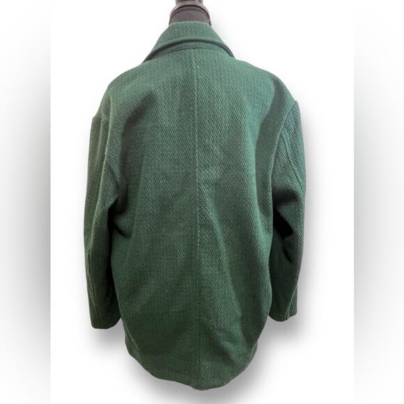 FOREVER 21 🎄Kelly Green oversized jacket unlined NEW WITH TAGS SZ 8 - Picture 3 of 12